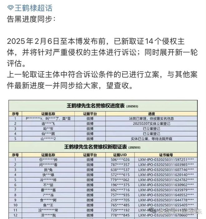 了是的你没看错王鹤棣一口气告了五个CQ9电子登录王鹤棣把虞书欣大粉告(图3)